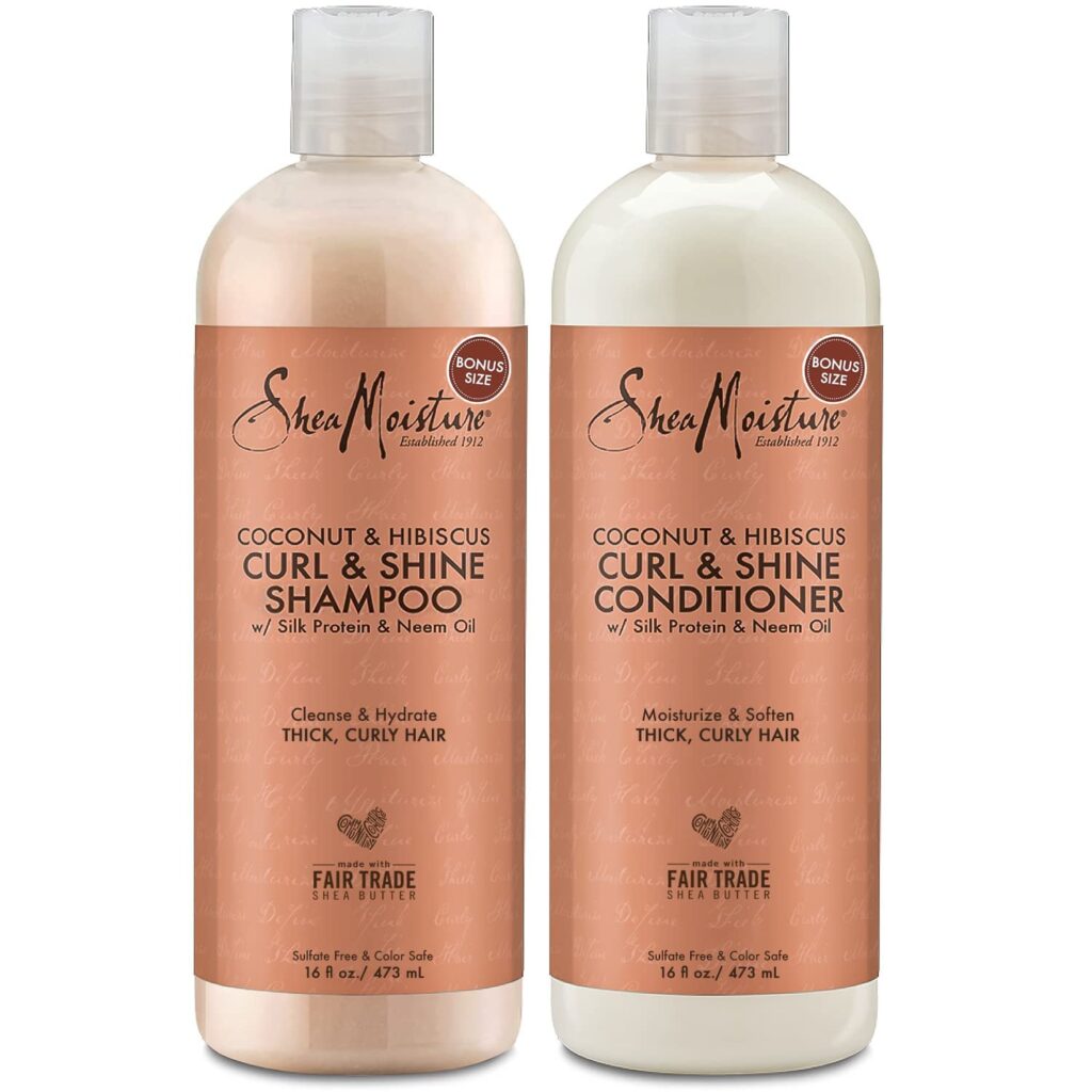 Shea Moisture Coconut & Hibiscus Curl & Shine Shampoo - The Best 7 Sulfate-free Shampoos