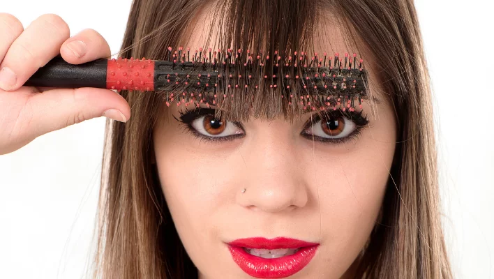 bangs around the brush - My Fringe Splits In The Middle: Ways to Keep Your Bangs From Separating