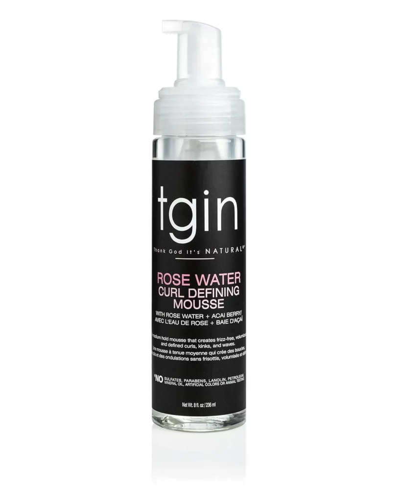 tgin Rose Water Defining Mousse - The Best Mousse For Braids