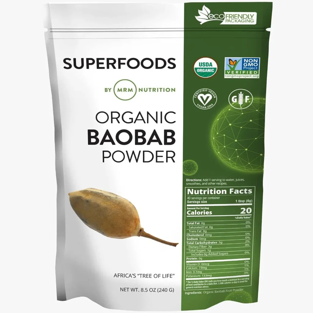 MRM Nutrition Organic Baobab Powder - Baobab Oil For Hair